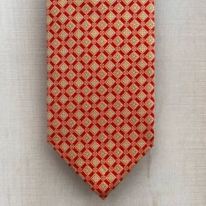 Robert Talbott 57•3.75 in. Red and gold flower design tie. Great condition.